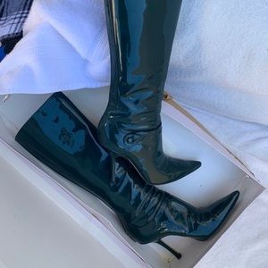 Jimmy Choo Bottle Patent Leather Boot!